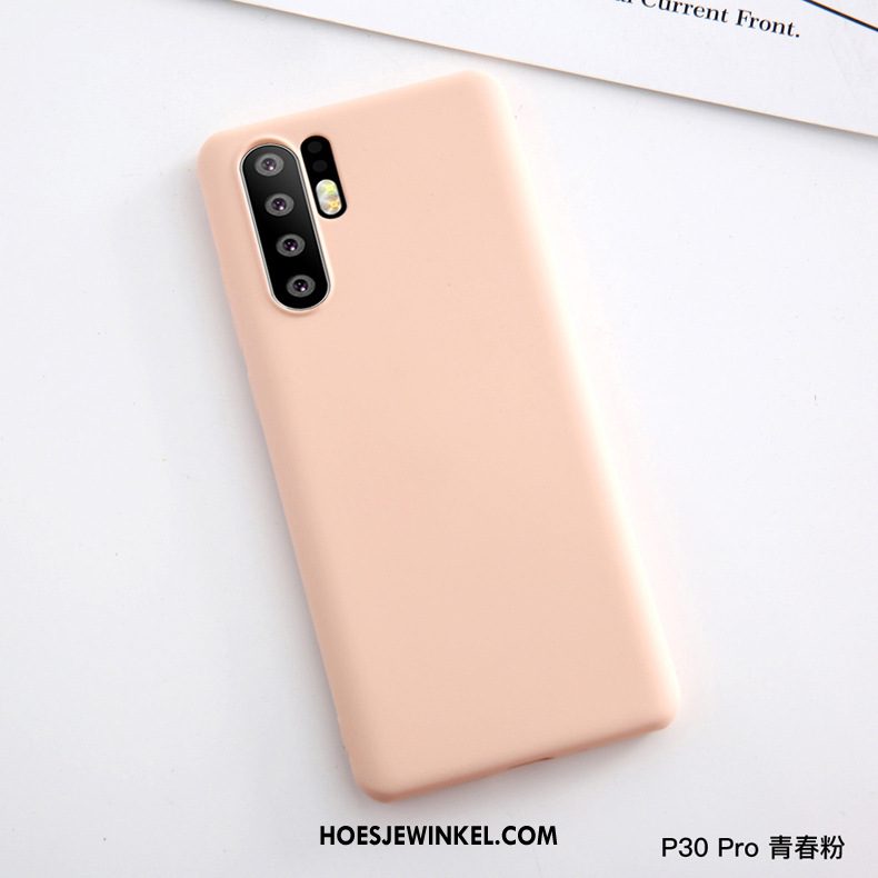 Huawei P30 Pro Hoesje Mobiele Telefoon Leren Etui Rood, Huawei P30 Pro Hoesje All Inclusive Zacht