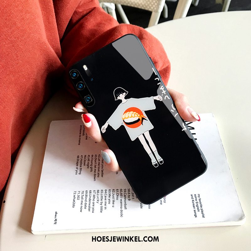 Huawei P30 Pro Hoesje Net Red Gehard Glas Lovers, Huawei P30 Pro Hoesje Bescherming Spiegel