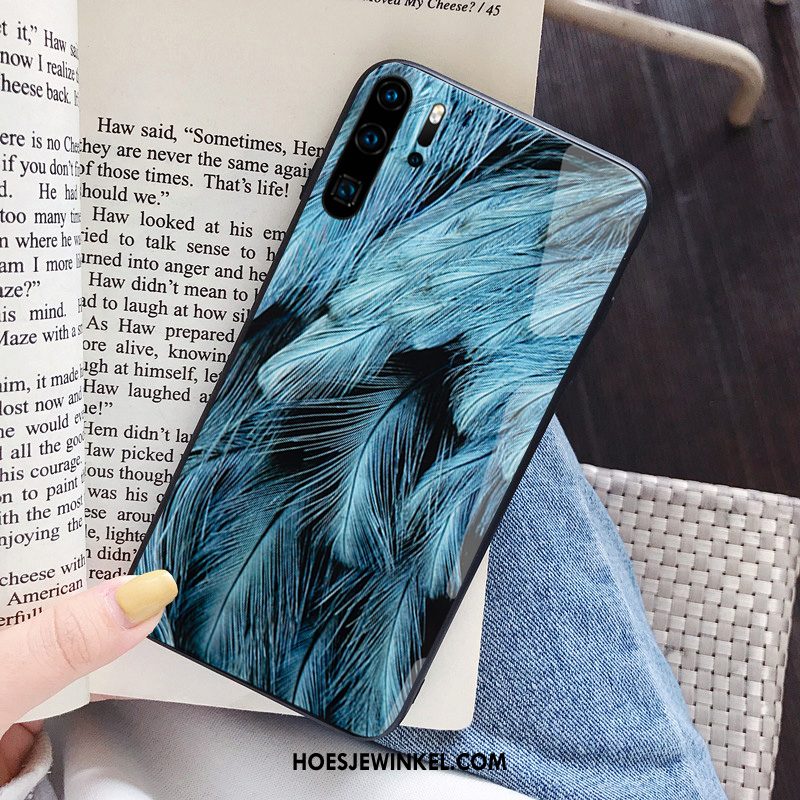 Huawei P30 Pro Hoesje Net Red Gehard Glas Lovers, Huawei P30 Pro Hoesje Bescherming Spiegel