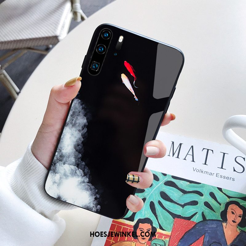 Huawei P30 Pro Hoesje Net Red Gehard Glas Lovers, Huawei P30 Pro Hoesje Bescherming Spiegel