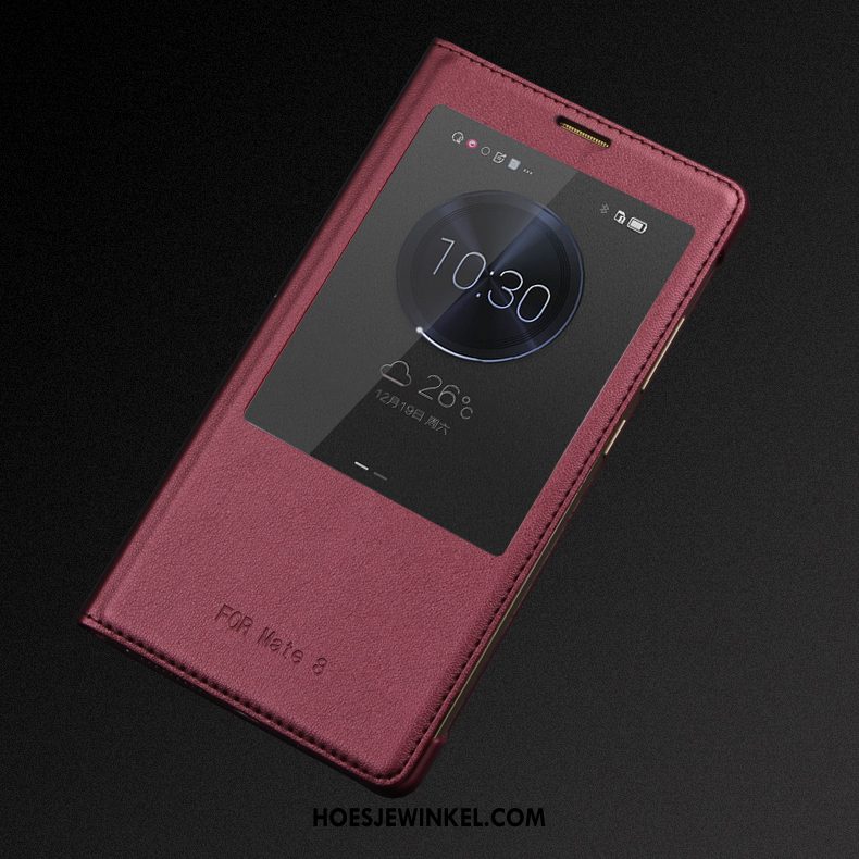 Huawei P30 Pro Hoesje Rose Goud Hoes Winterslaap, Huawei P30 Pro Hoesje Skärmskydd Mobiele Telefoon
