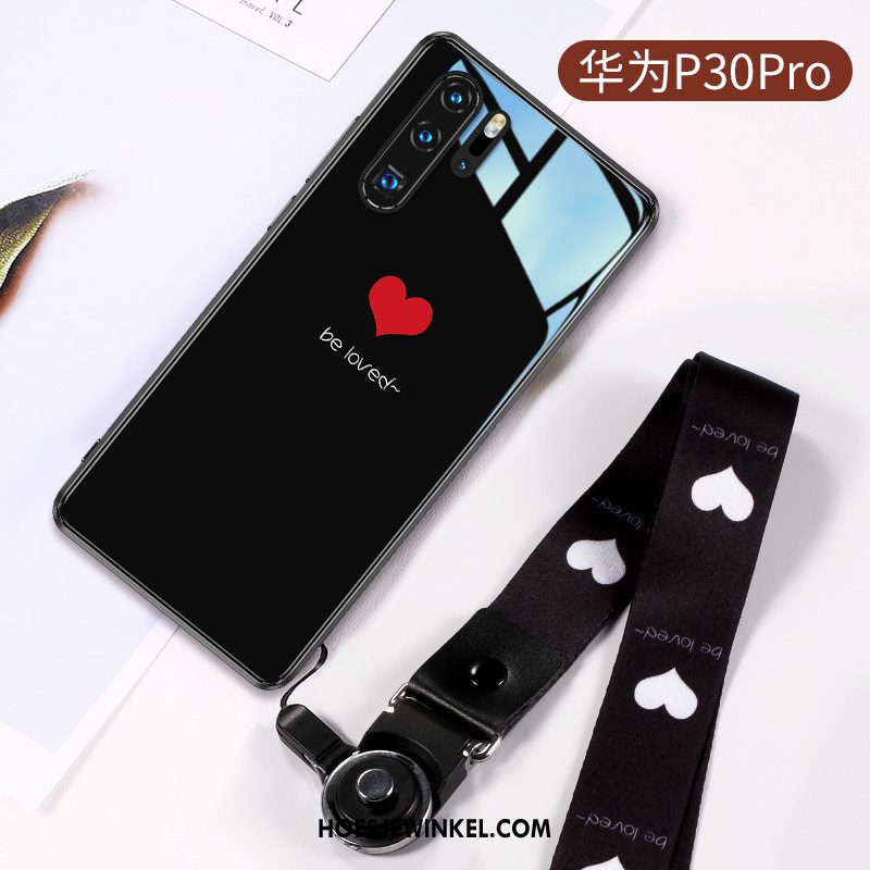 Huawei P30 Pro Hoesje Scheppend Glas Persoonlijk, Huawei P30 Pro Hoesje Mobiele Telefoon Trendy Merk