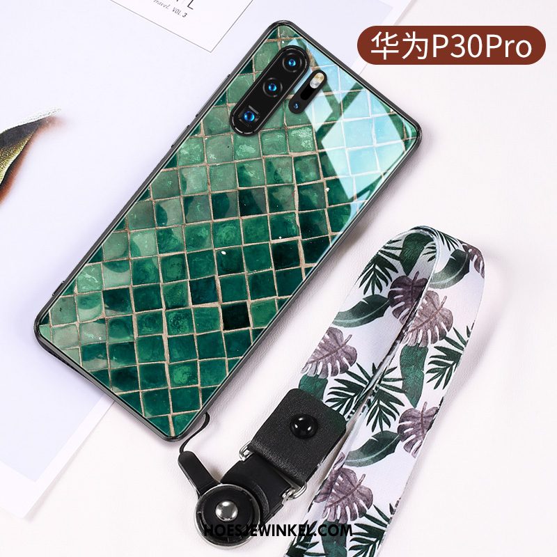 Huawei P30 Pro Hoesje Scheppend Glas Persoonlijk, Huawei P30 Pro Hoesje Mobiele Telefoon Trendy Merk