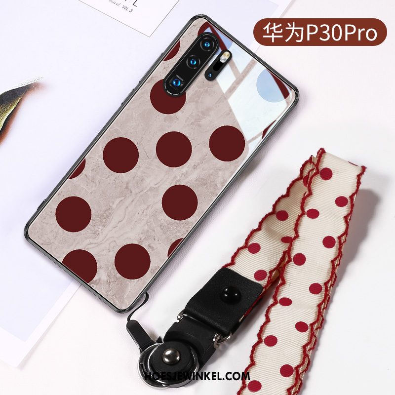 Huawei P30 Pro Hoesje Scheppend Glas Persoonlijk, Huawei P30 Pro Hoesje Mobiele Telefoon Trendy Merk