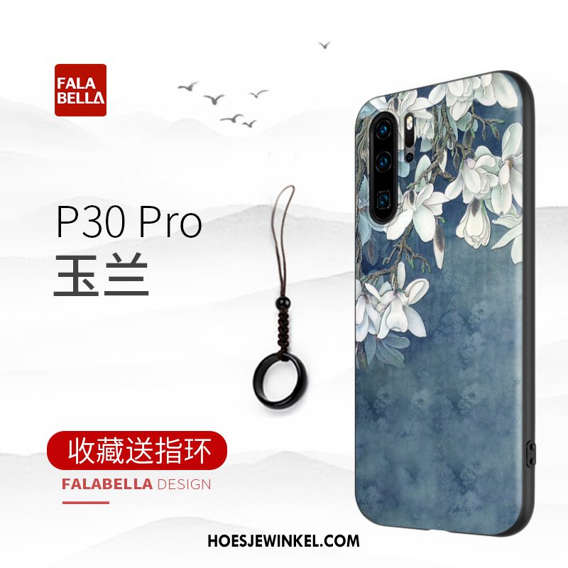 Huawei P30 Pro Hoesje Scheppend Siliconen Hoes, Huawei P30 Pro Hoesje Trendy Merk Mobiele Telefoon