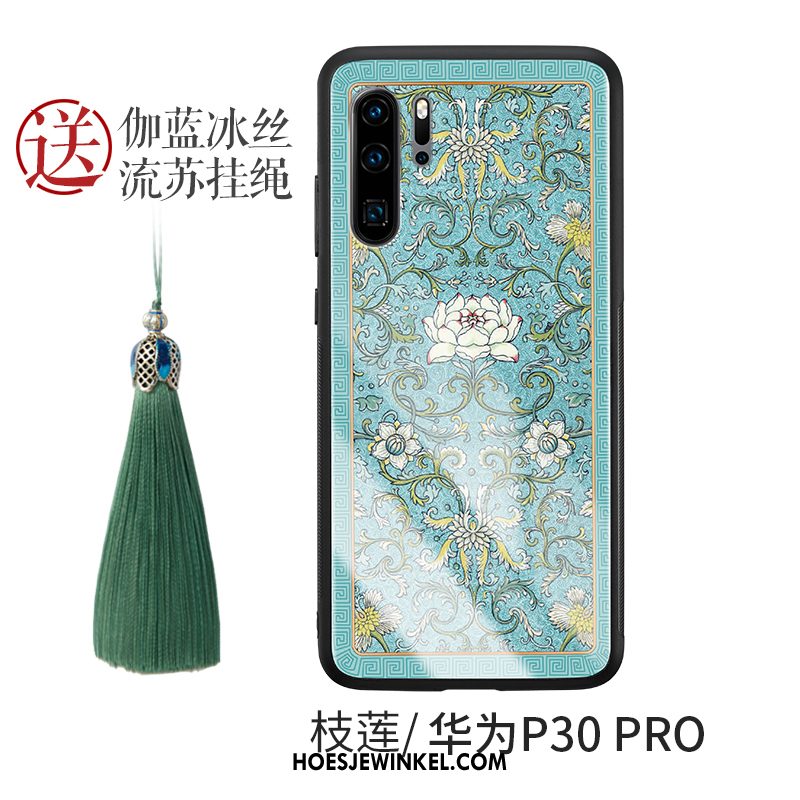 Huawei P30 Pro Hoesje Trend Siliconen Chinese Stijl, Huawei P30 Pro Hoesje Mobiele Telefoon All Inclusive