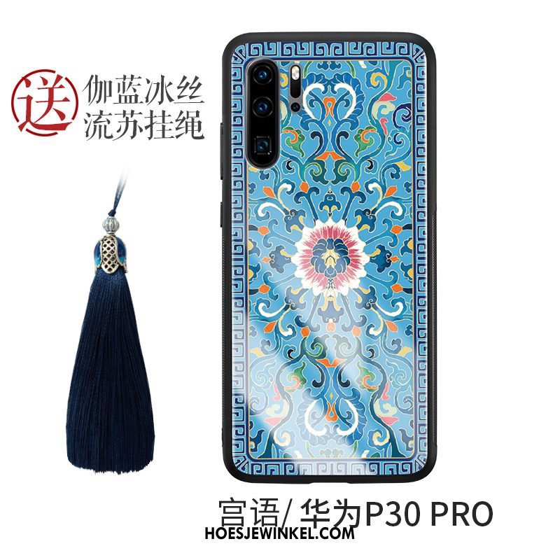 Huawei P30 Pro Hoesje Trend Siliconen Chinese Stijl, Huawei P30 Pro Hoesje Mobiele Telefoon All Inclusive