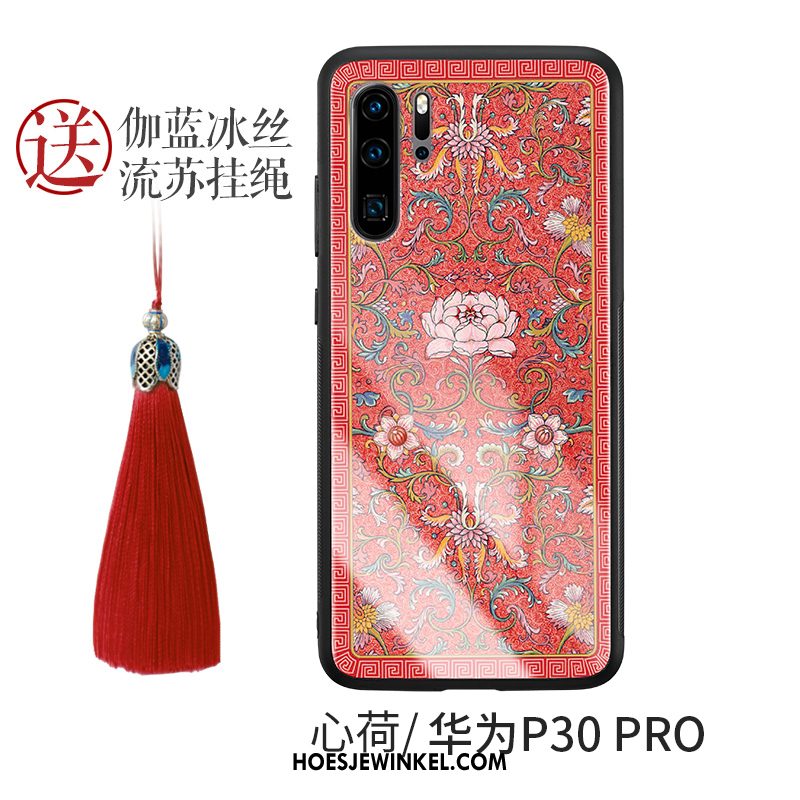 Huawei P30 Pro Hoesje Trend Siliconen Chinese Stijl, Huawei P30 Pro Hoesje Mobiele Telefoon All Inclusive