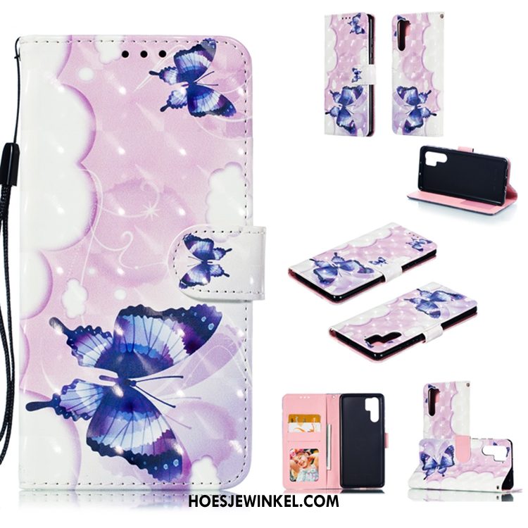 Huawei P30 Pro Hoesje Wit Zacht Mobiele Telefoon, Huawei P30 Pro Hoesje Leren Etui All Inclusive