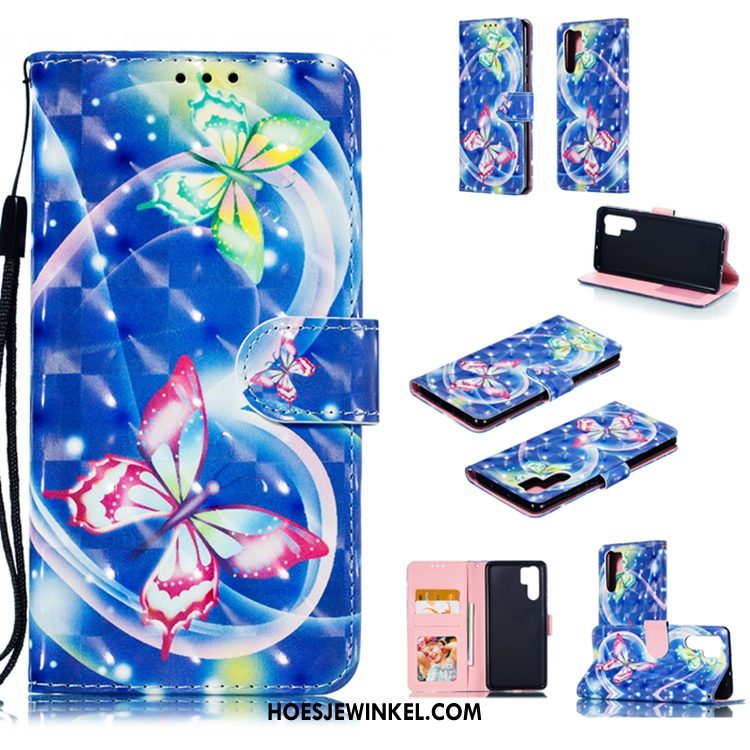 Huawei P30 Pro Hoesje Wit Zacht Mobiele Telefoon, Huawei P30 Pro Hoesje Leren Etui All Inclusive