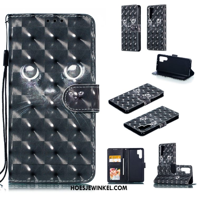 Huawei P30 Pro Hoesje Wit Zacht Mobiele Telefoon, Huawei P30 Pro Hoesje Leren Etui All Inclusive