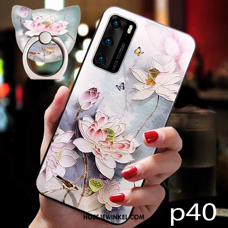 Huawei P40 Hoesje All Inclusive Trend Zacht, Huawei P40 Hoesje Bescherming Net Red