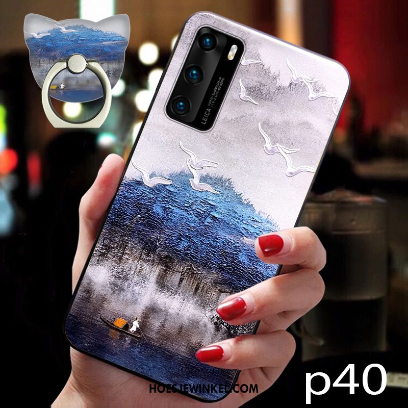 Huawei P40 Hoesje All Inclusive Trend Zacht, Huawei P40 Hoesje Bescherming Net Red