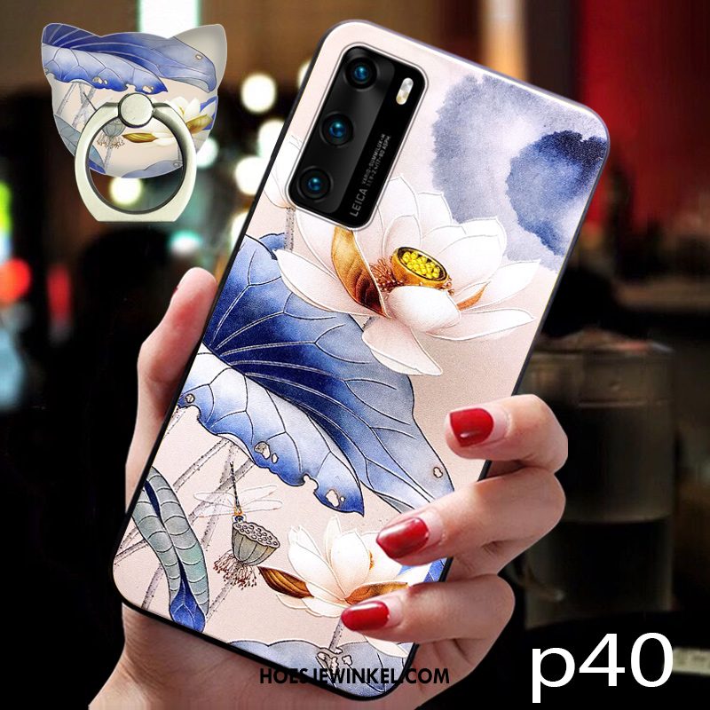 Huawei P40 Hoesje All Inclusive Trend Zacht, Huawei P40 Hoesje Bescherming Net Red