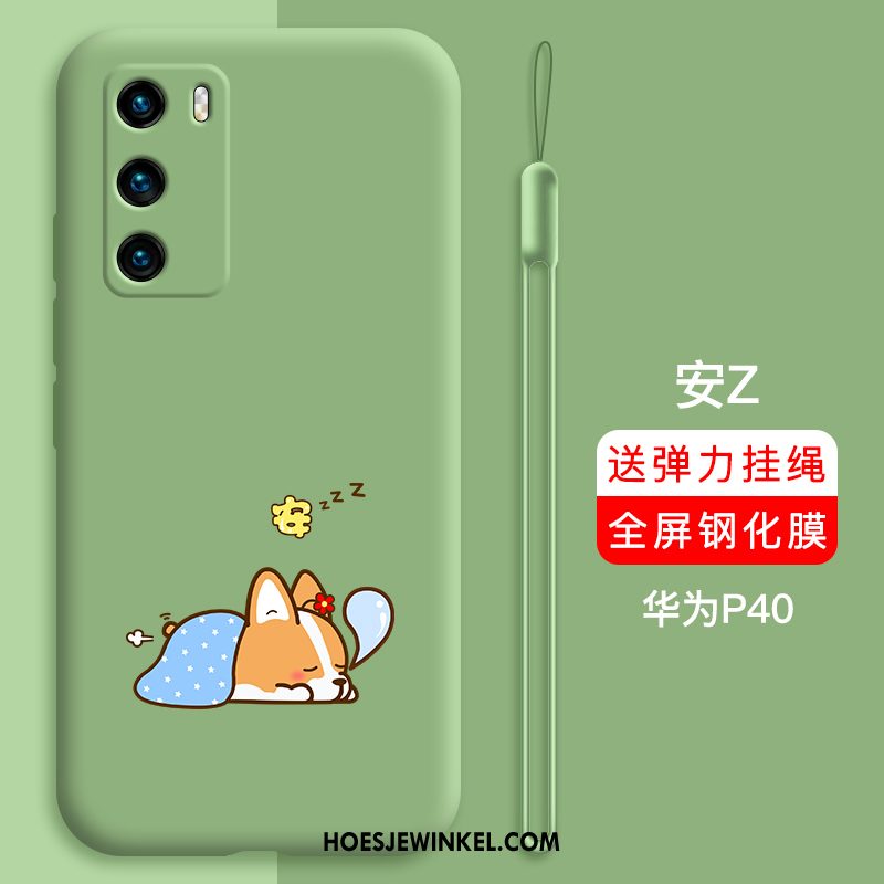 Huawei P40 Hoesje Anti-fall Persoonlijk Scheppend, Huawei P40 Hoesje Hoes Bescherming