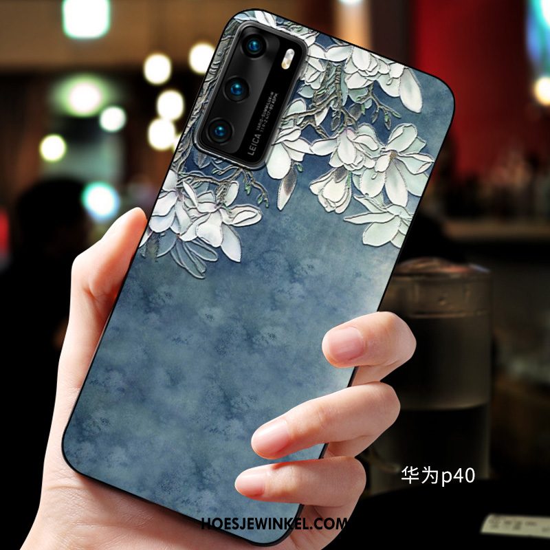 Huawei P40 Hoesje Bescherming Zacht Reliëf, Huawei P40 Hoesje Mobiele Telefoon Hoes