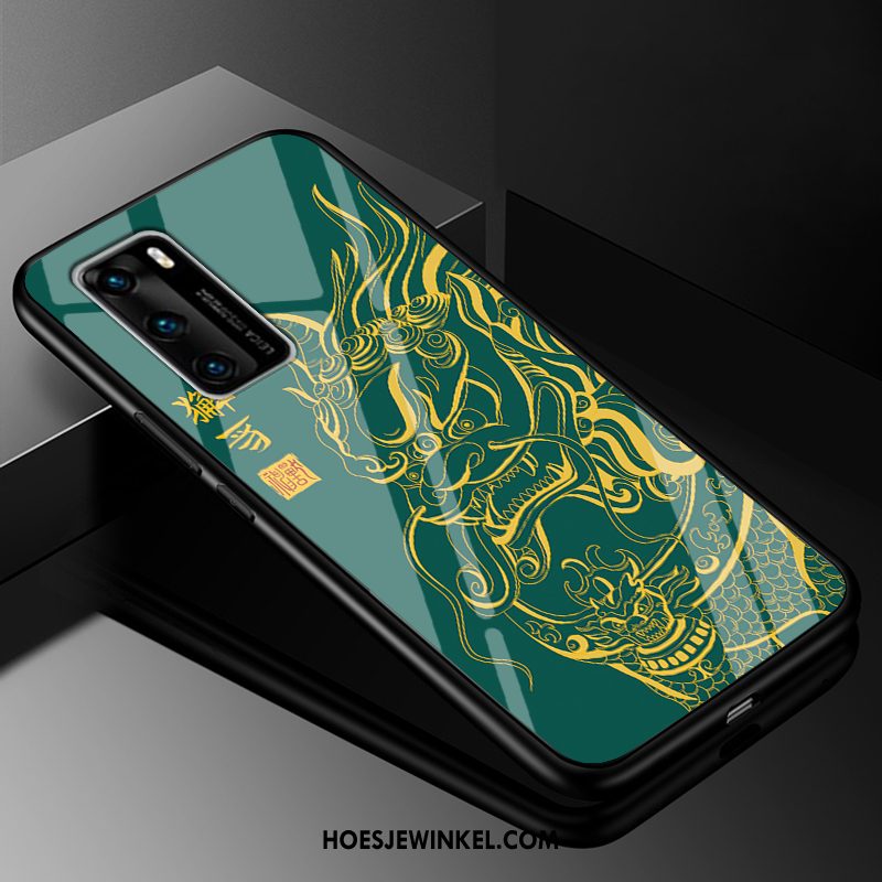 Huawei P40 Hoesje Net Red Glas Bescherming, Huawei P40 Hoesje Mobiele Telefoon Siliconen