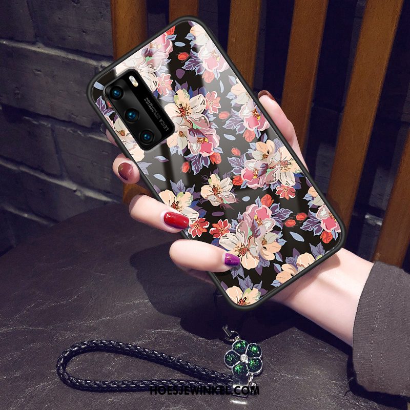 Huawei P40 Hoesje Vintage Anti-fall Siliconen, Huawei P40 Hoesje Mini Hoes