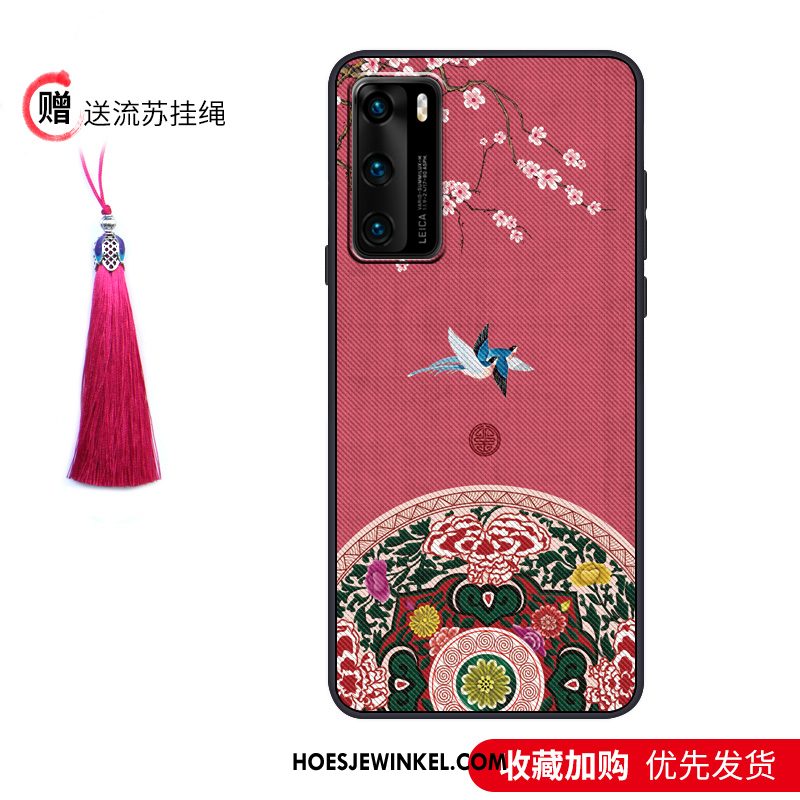 Huawei P40 Hoesje Zacht Schrobben Wind, Huawei P40 Hoesje Mobiele Telefoon Scheppend