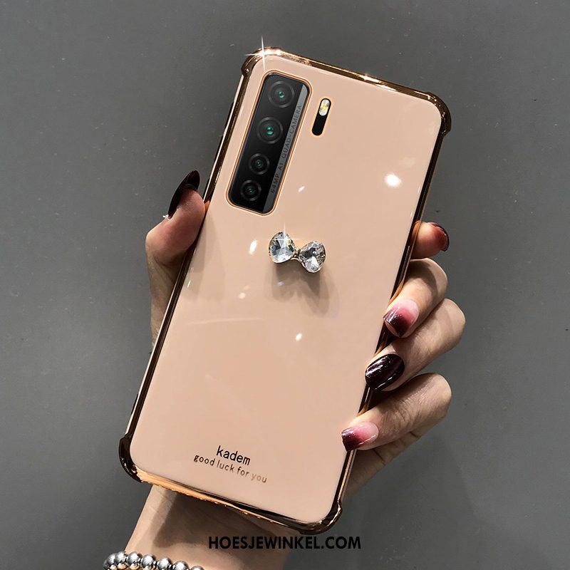 Huawei P40 Lite 5g Hoesje Mode Nieuw Net Red, Huawei P40 Lite 5g Hoesje Zacht Mobiele Telefoon