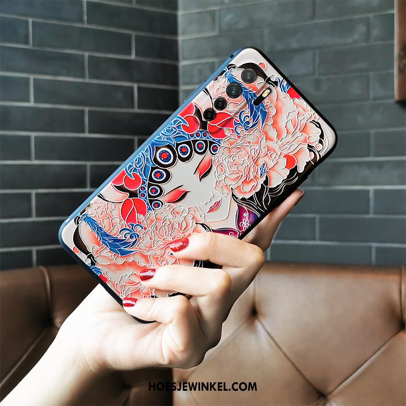 Huawei P40 Lite 5g Hoesje Peking Opera Hoes Mobiele Telefoon, Huawei P40 Lite 5g Hoesje Trend Net Red