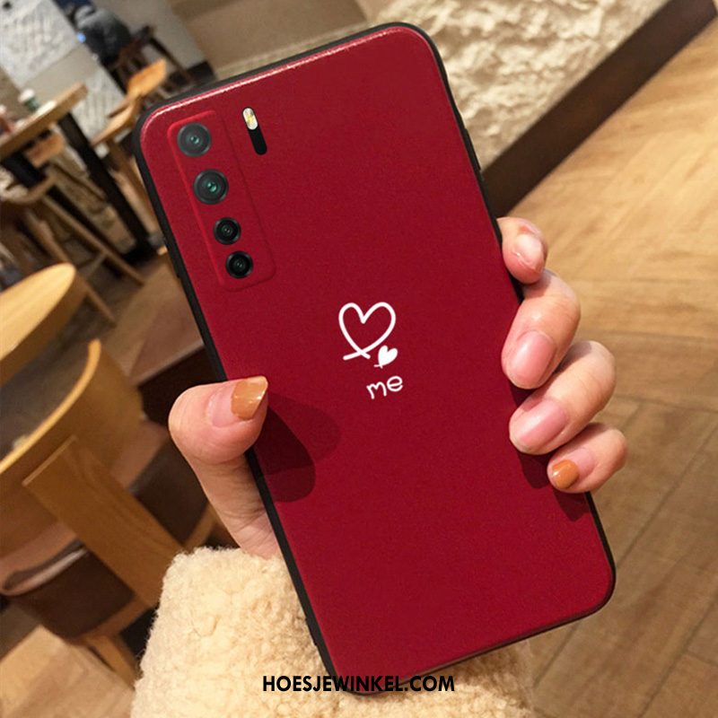 Huawei P40 Lite 5g Hoesje Schrobben Zwart Liefde, Huawei P40 Lite 5g Hoesje Hoes All Inclusive