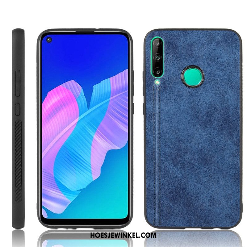 Huawei P40 Lite E Hoesje Hard Blauw Patroon, Huawei P40 Lite E Hoesje Mobiele Telefoon Bescherming