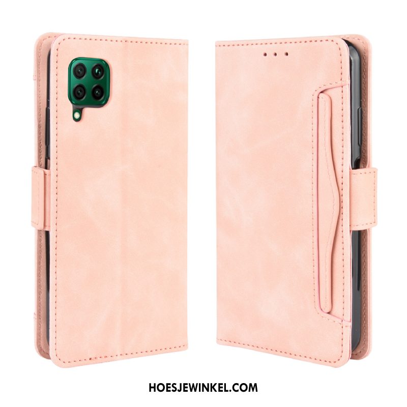 Huawei P40 Lite Hoesje Bescherming Kaart Mobiele Telefoon, Huawei P40 Lite Hoesje Leren Etui Vintage Braun