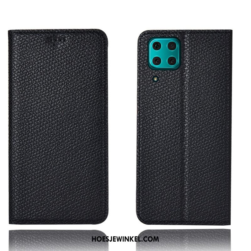 Huawei P40 Lite Hoesje Blauw Bescherming Patroon, Huawei P40 Lite Hoesje Mesh Mobiele Telefoon