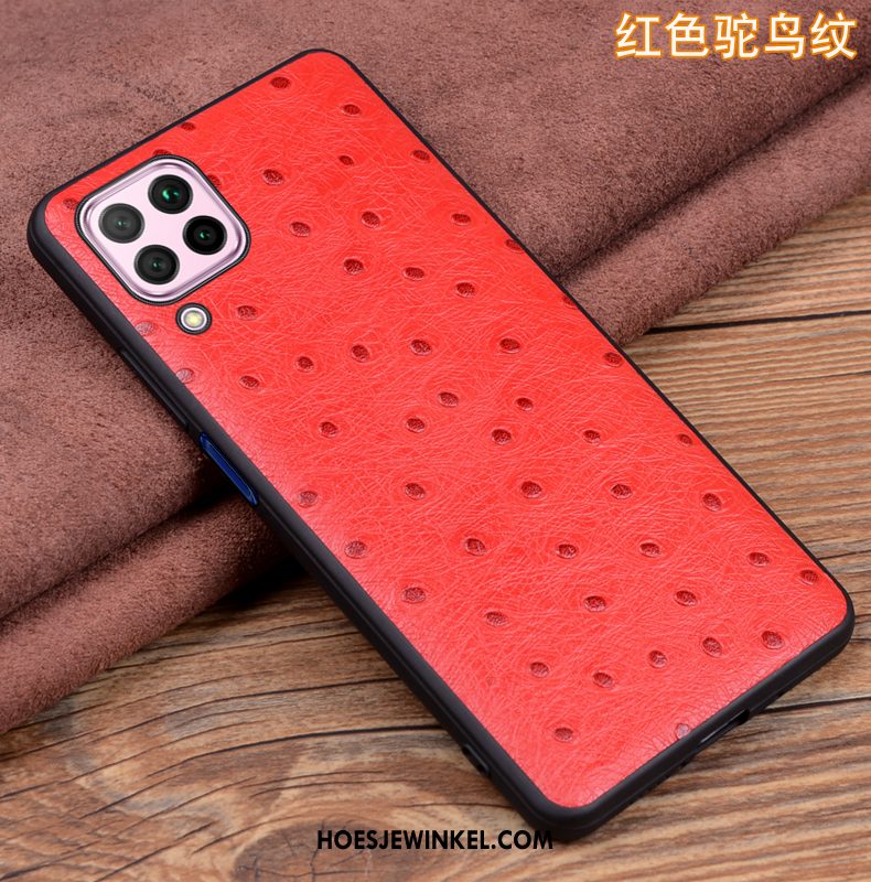 Huawei P40 Lite Hoesje Scheppend Bescherming Leren Etui, Huawei P40 Lite Hoesje Pas All Inclusive