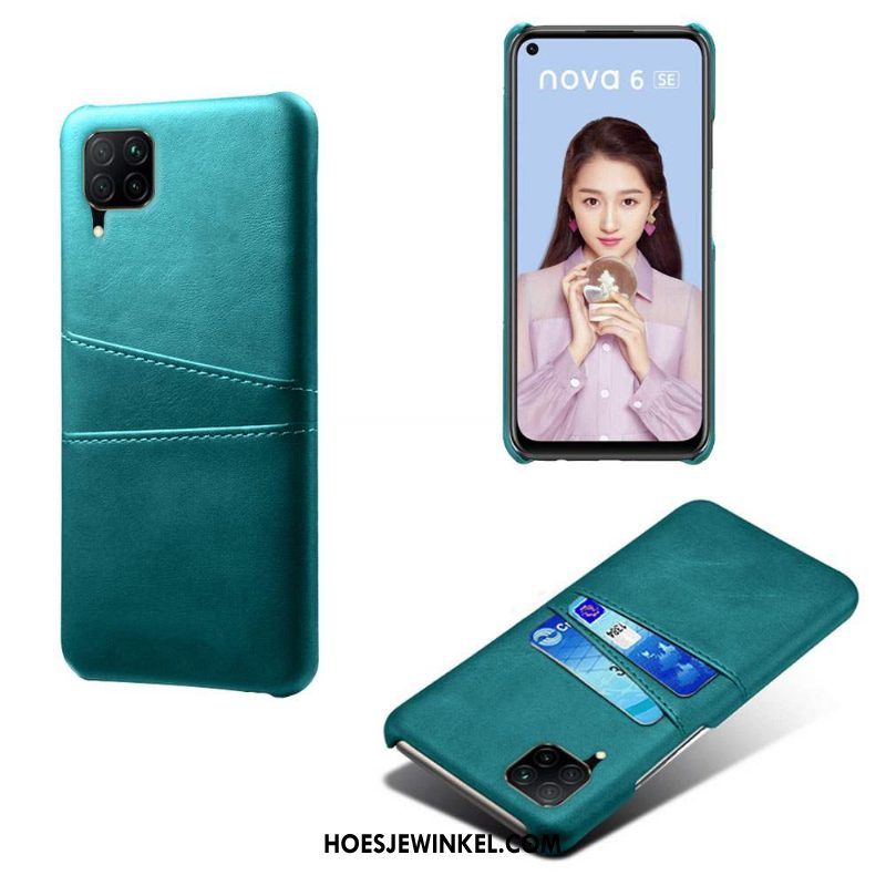 Huawei P40 Lite Hoesje Scheppend Kaart Persoonlijk, Huawei P40 Lite Hoesje Dun Groen