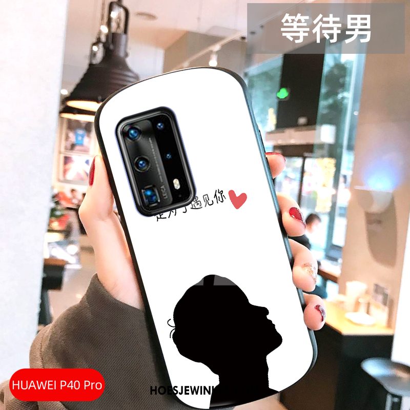 Huawei P40 Pro Hoesje Anti-fall Hoes Lovers, Huawei P40 Pro Hoesje Persoonlijk Boog