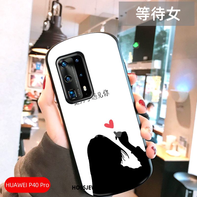 Huawei P40 Pro Hoesje Anti-fall Hoes Lovers, Huawei P40 Pro Hoesje Persoonlijk Boog