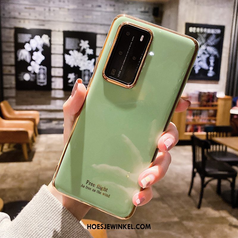 Huawei P40 Pro Hoesje Net Red Pu Bescherming, Huawei P40 Pro Hoesje Dun Hoes