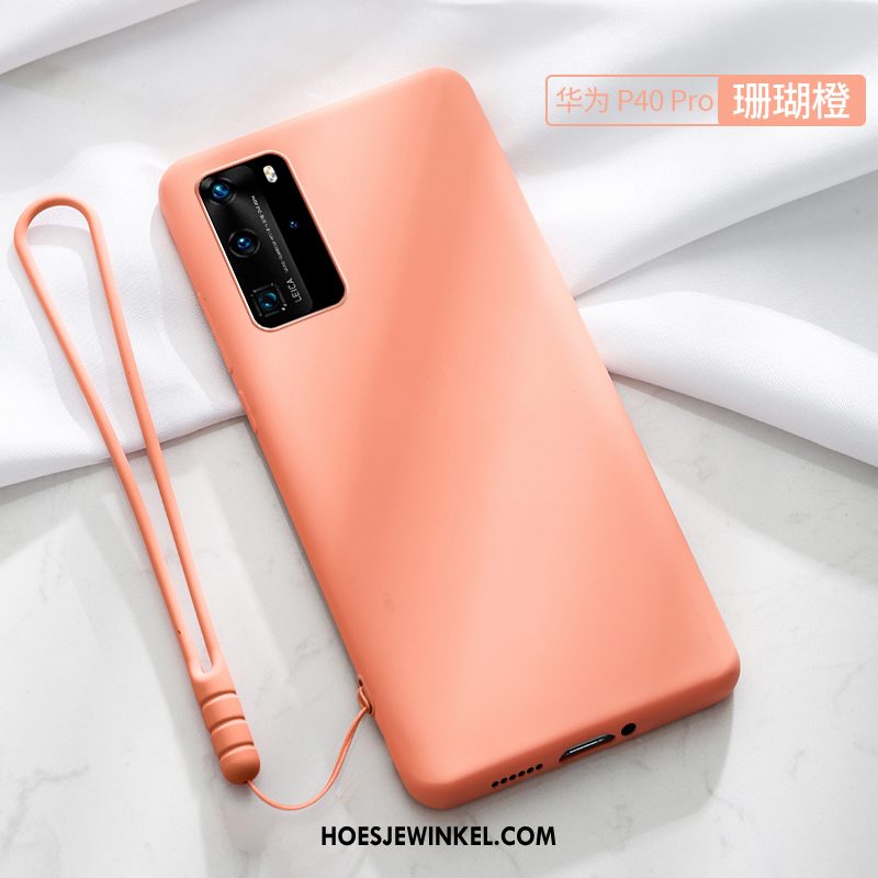 Huawei P40 Pro Hoesje Persoonlijk Dun Net Red, Huawei P40 Pro Hoesje Jeugd Nieuw