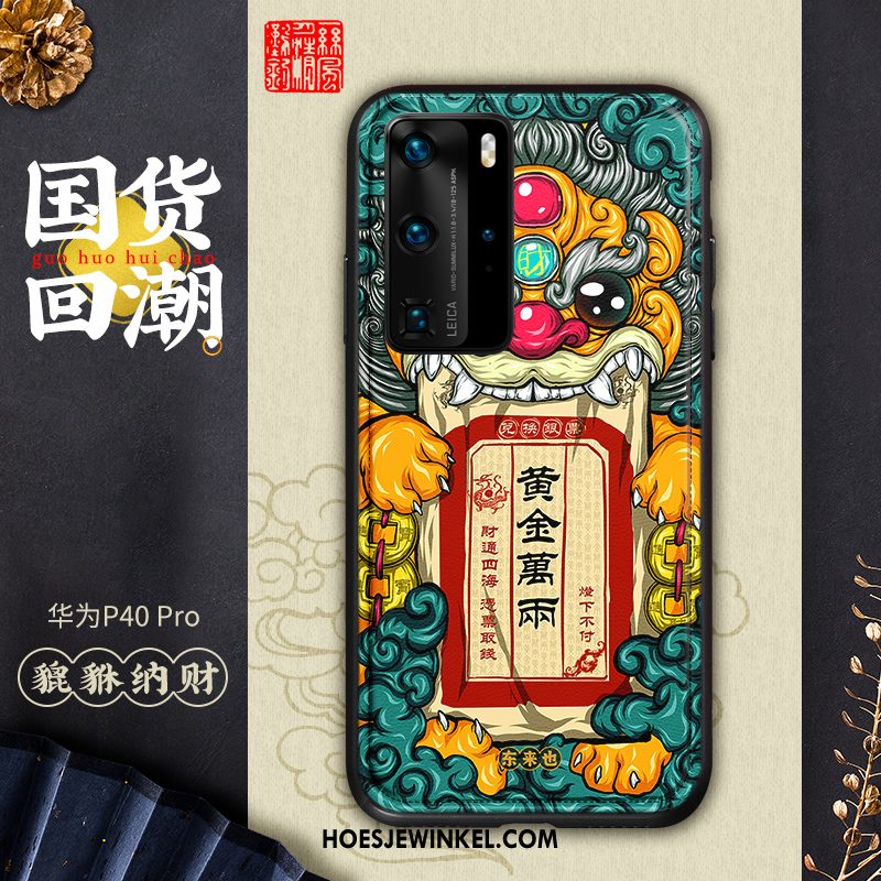 Huawei P40 Pro Hoesje Persoonlijk Patroon Hoes, Huawei P40 Pro Hoesje Scheppend Anti-fall