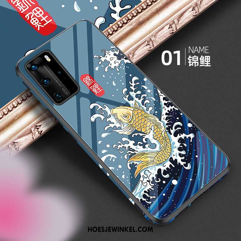 Huawei P40 Pro Hoesje Siliconen Anti-fall Mobiele Telefoon, Huawei P40 Pro Hoesje Persoonlijk Vintage