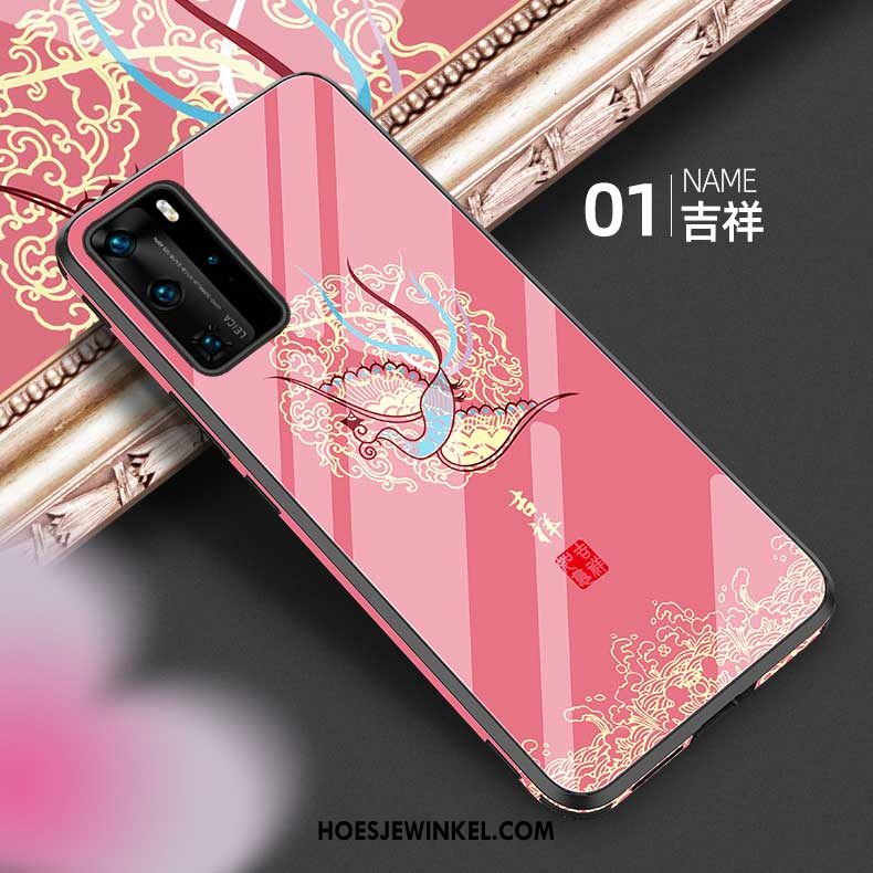 Huawei P40 Pro Hoesje Siliconen Anti-fall Mobiele Telefoon, Huawei P40 Pro Hoesje Persoonlijk Vintage