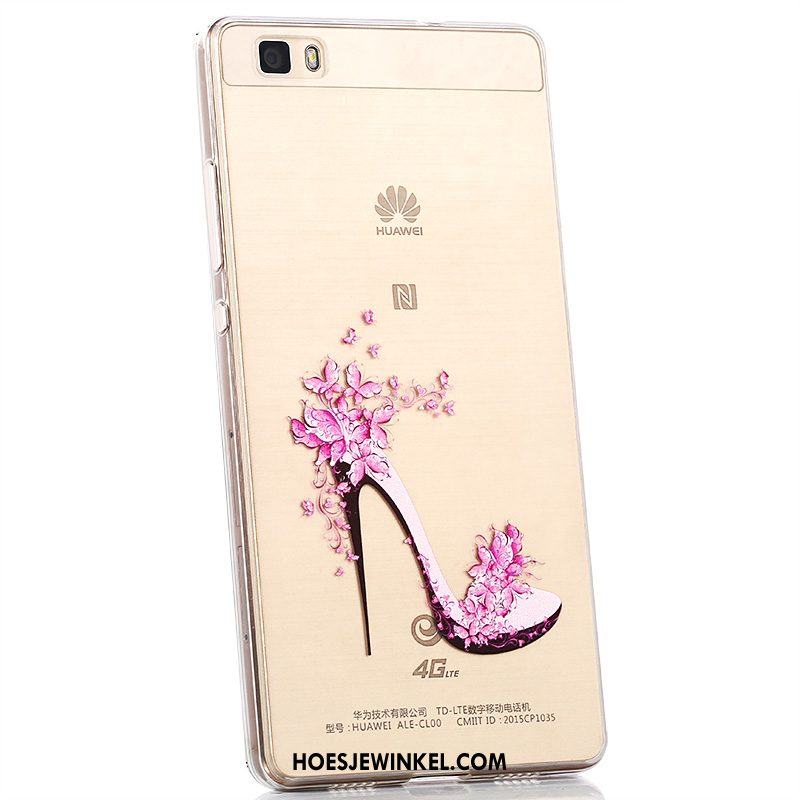 Huawei P8 Hoesje All Inclusive Anti-fall Bescherming, Huawei P8 Hoesje Doorzichtig Siliconen