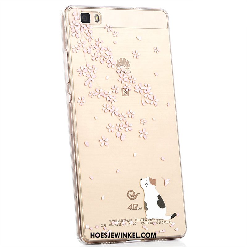 Huawei P8 Hoesje All Inclusive Anti-fall Bescherming, Huawei P8 Hoesje Doorzichtig Siliconen