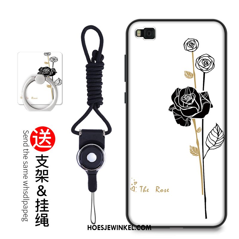Huawei P8 Hoesje Bescherming Zacht Net Red, Huawei P8 Hoesje Purper Hoes