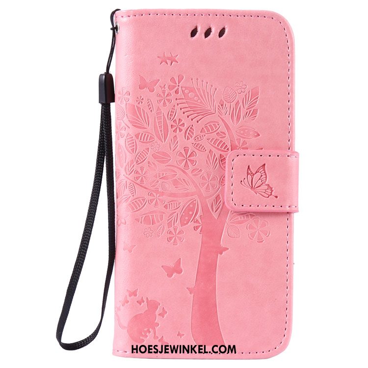 Huawei P8 Hoesje Clamshell Purper Anti-fall, Huawei P8 Hoesje Mobiele Telefoon Bescherming