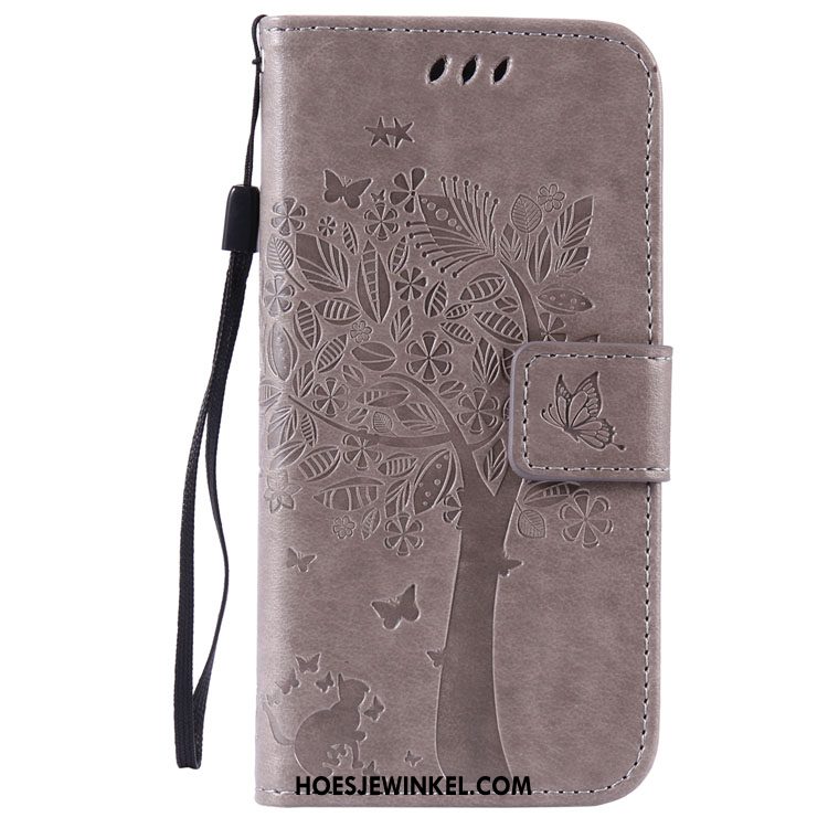 Huawei P8 Hoesje Clamshell Purper Anti-fall, Huawei P8 Hoesje Mobiele Telefoon Bescherming