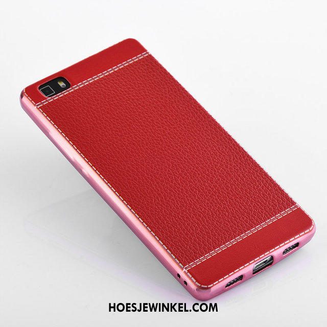 Huawei P8 Hoesje Hemming Mobiele Telefoon Zacht, Huawei P8 Hoesje Anti-fall Roze
