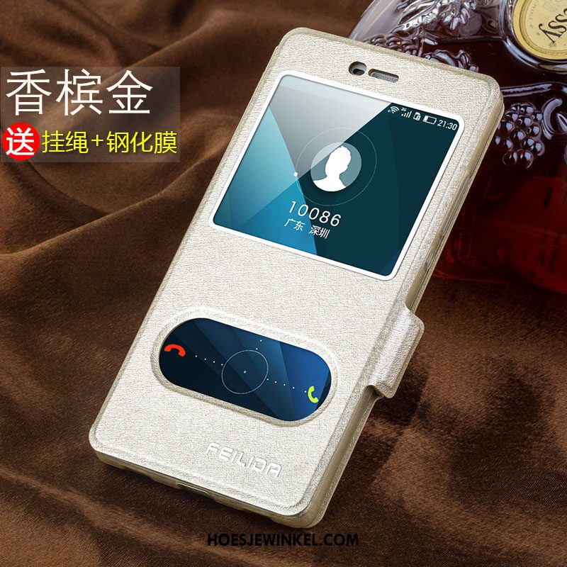 Huawei P8 Hoesje Hoes Blauw Mobiele Telefoon, Huawei P8 Hoesje Bescherming Clamshell