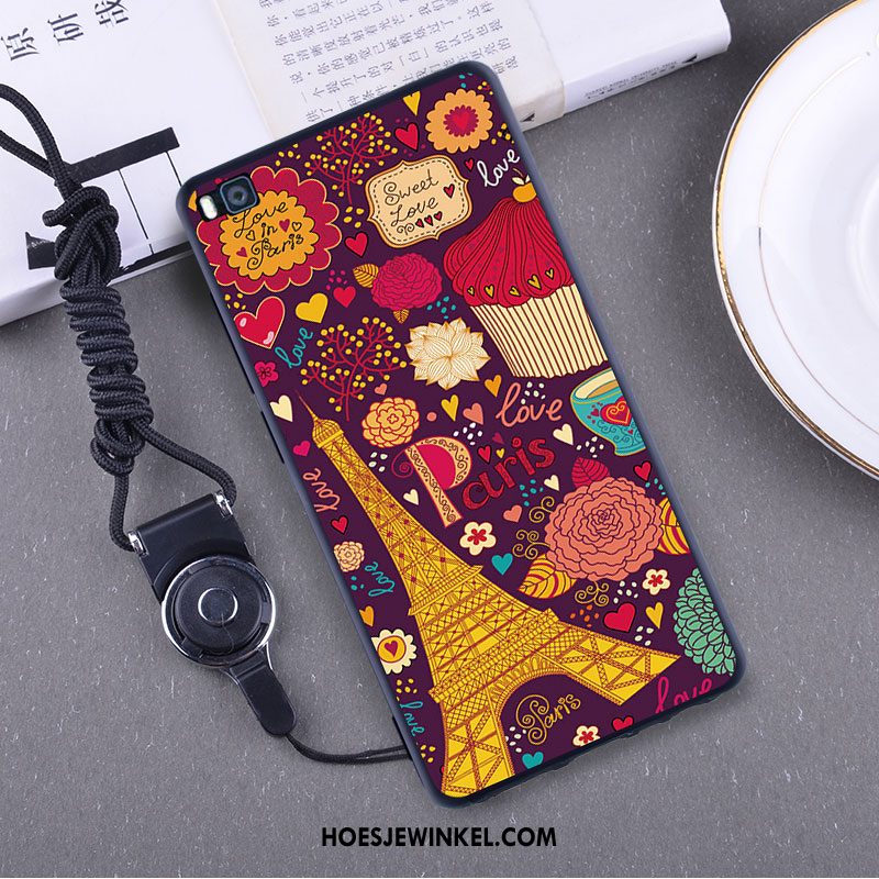 Huawei P8 Hoesje Hoes Siliconen Anti-fall, Huawei P8 Hoesje Hanger Mobiele Telefoon