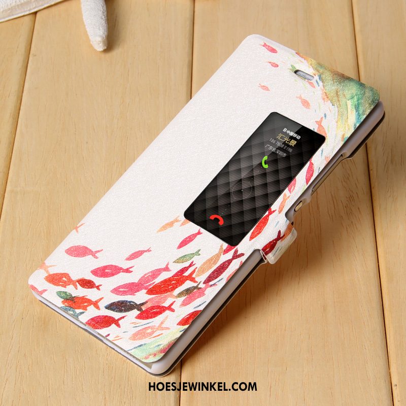 Huawei P8 Hoesje Mobiele Telefoon Hoes Folio, Huawei P8 Hoesje Bescherming Leren Etui