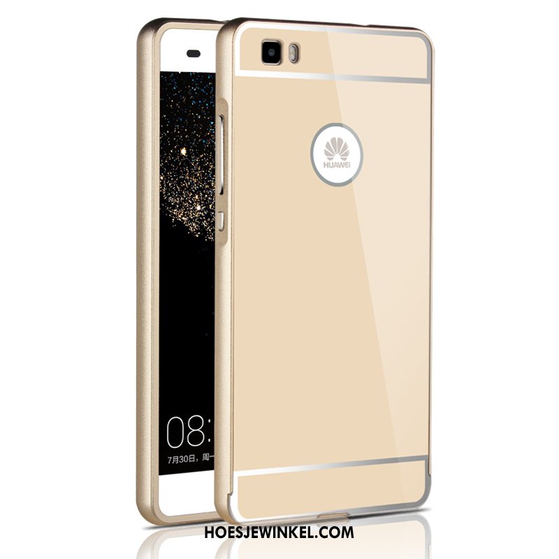 Huawei P8 Hoesje Omlijsting Mobiele Telefoon Tempereren, Huawei P8 Hoesje Plating Skärmskydd