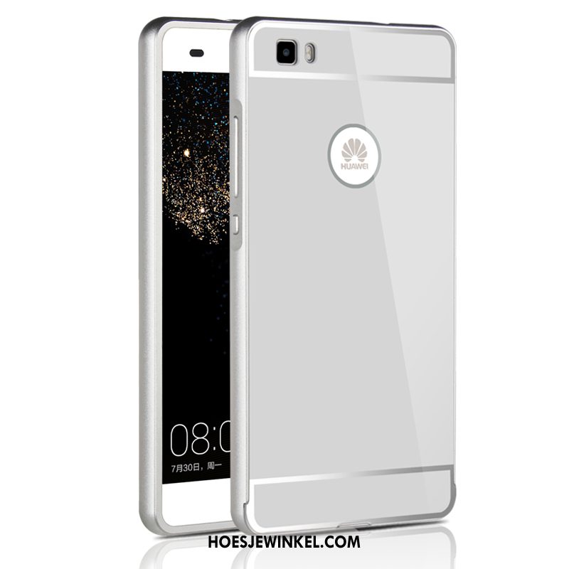 Huawei P8 Hoesje Omlijsting Mobiele Telefoon Tempereren, Huawei P8 Hoesje Plating Skärmskydd