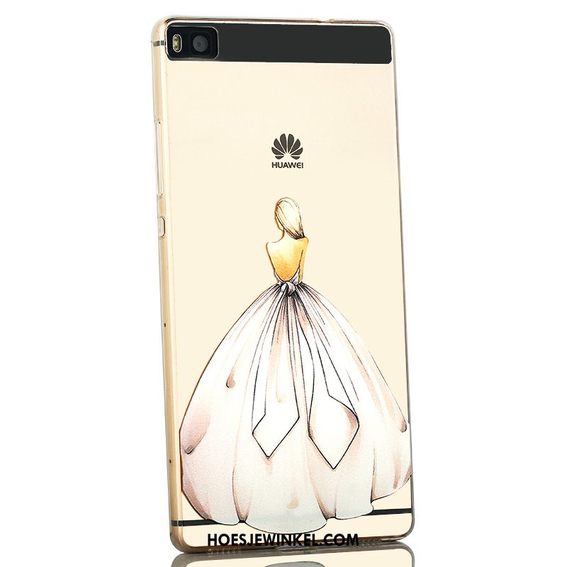 Huawei P8 Hoesje Roze Hoge Hoes, Huawei P8 Hoesje Mobiele Telefoon Siliconen